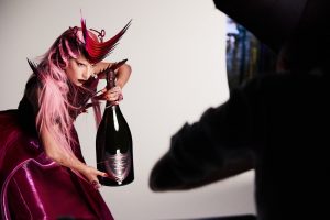 Poster rose lady gaga luxe champagne dom perignon rouge